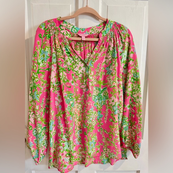 Lilly Pulitzer Tops - Lilly Pulitzer Elsa Silk Top